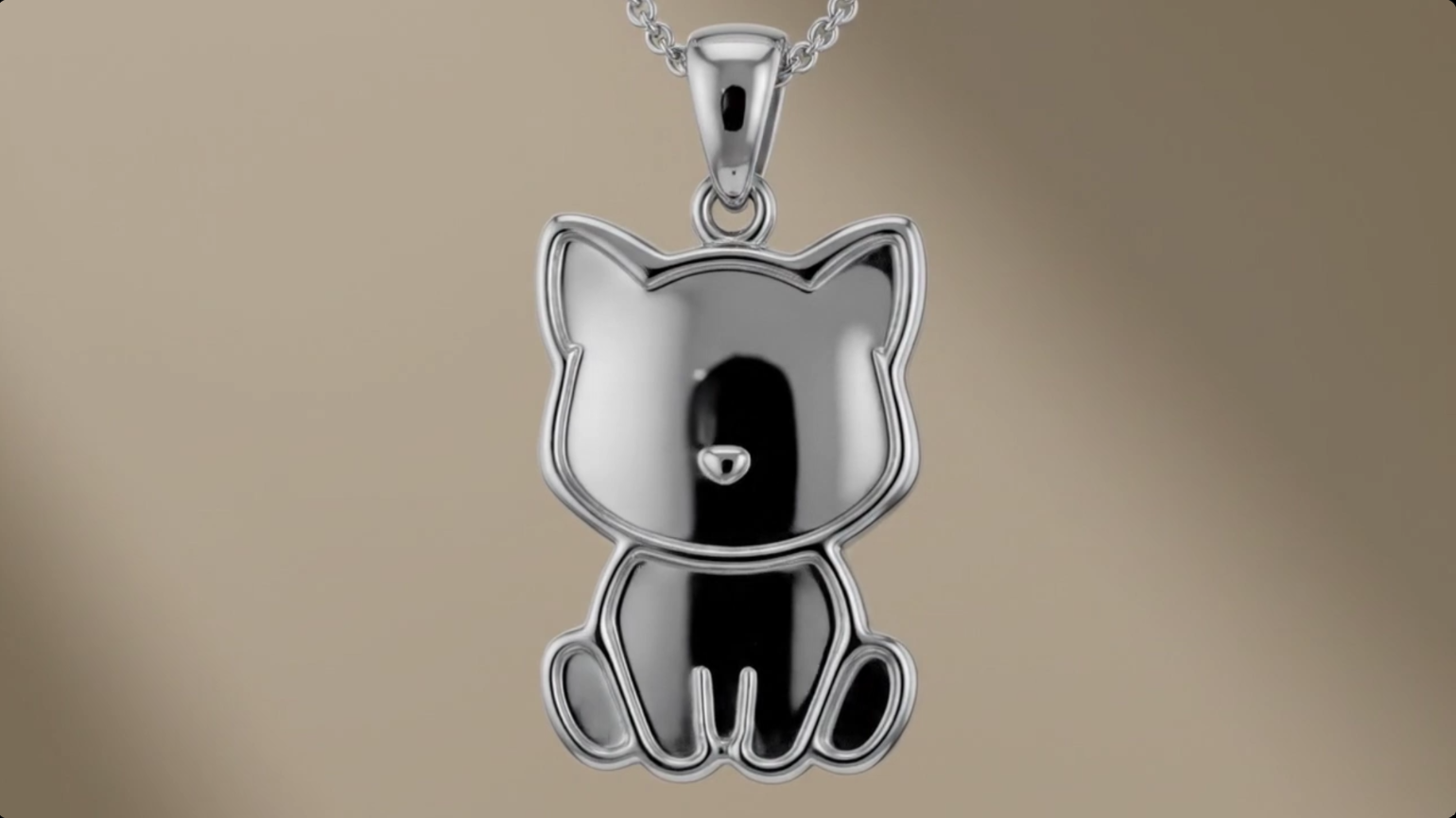Colgante MIAU en plata