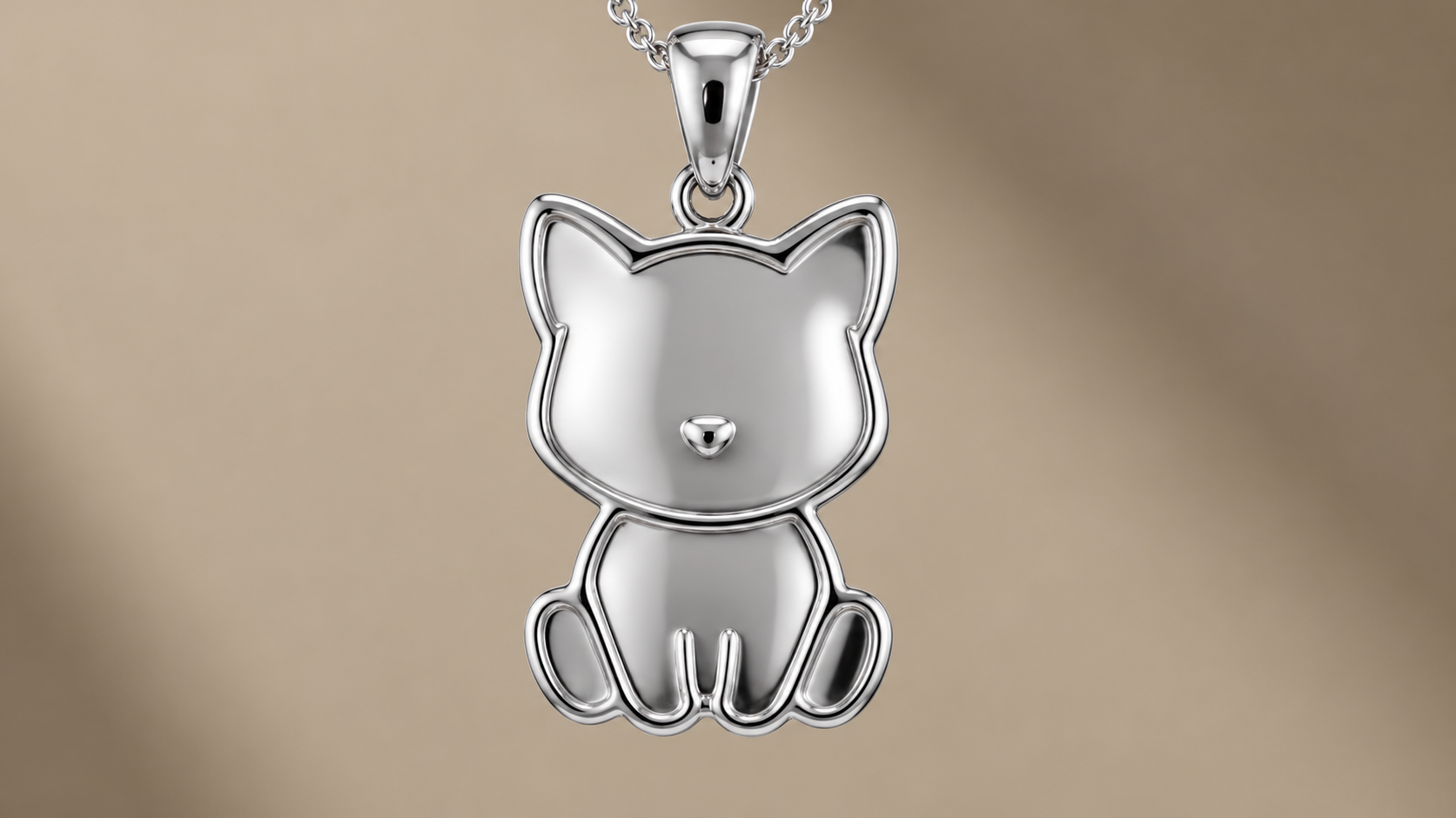 Colgante MIAU en plata